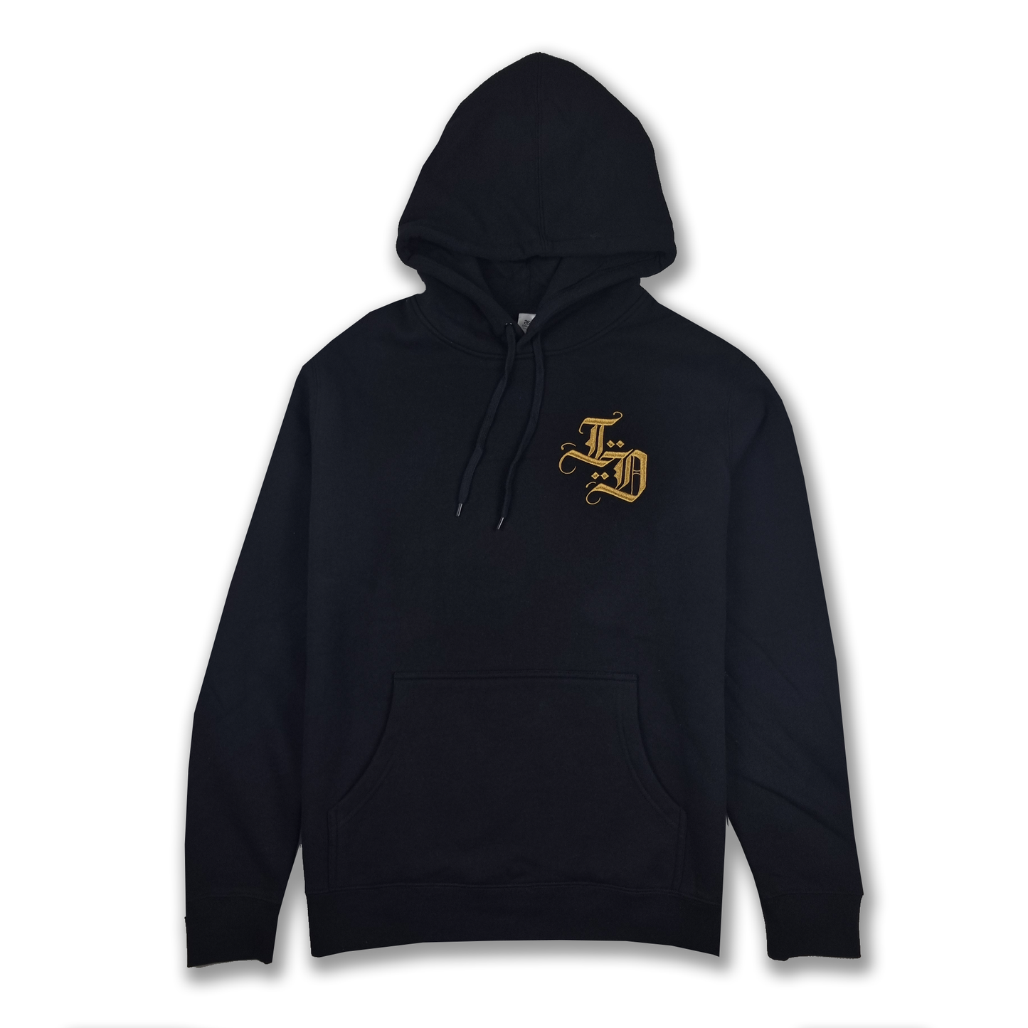 24K ID BLACK & GOLD HOODY